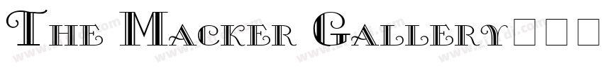 The Macker Gallery字体转换